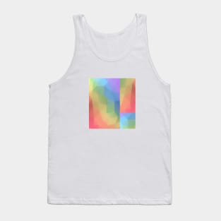 Abstract Rainbow Triangle Gradient Tank Top